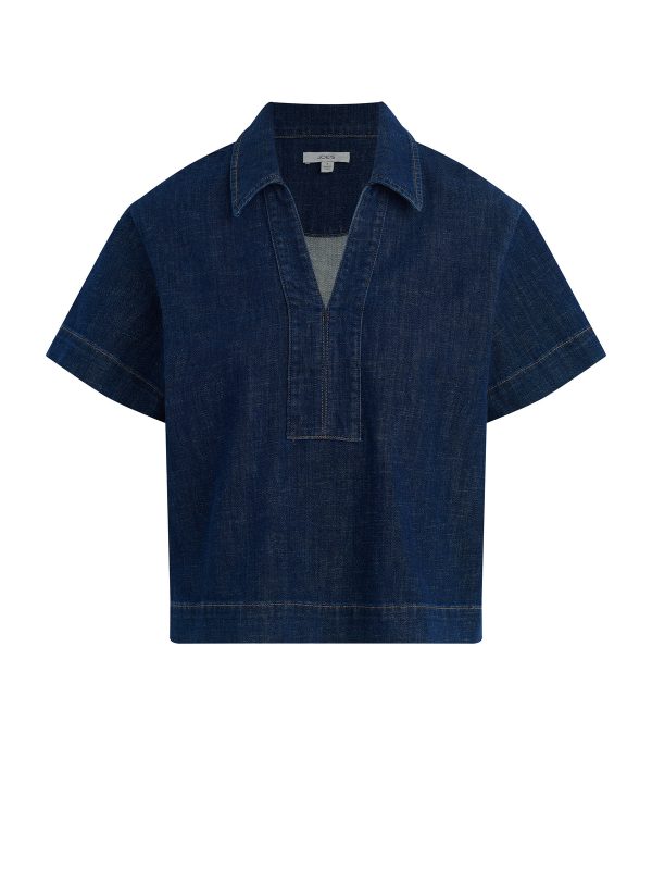 THE LILLIAN DENIM POPOVER SHIRT - Image 7