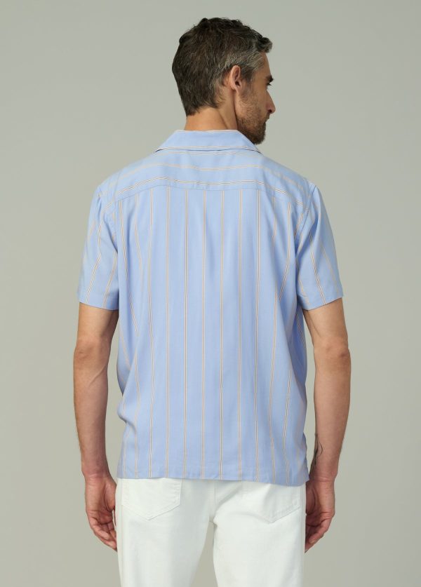 VISCOSE STRIPE CAMP SHIRT - Image 5