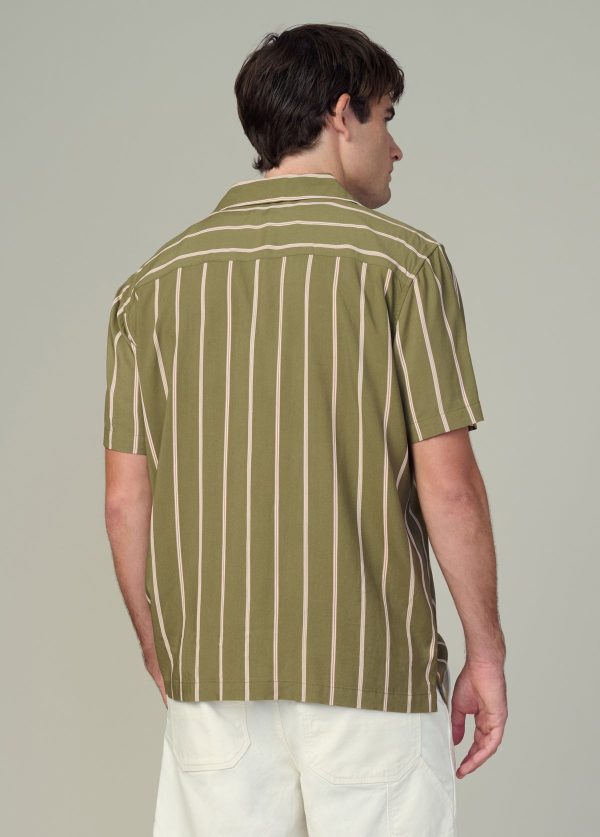 VISCOSE STRIPE CAMP SHIRT - Image 4
