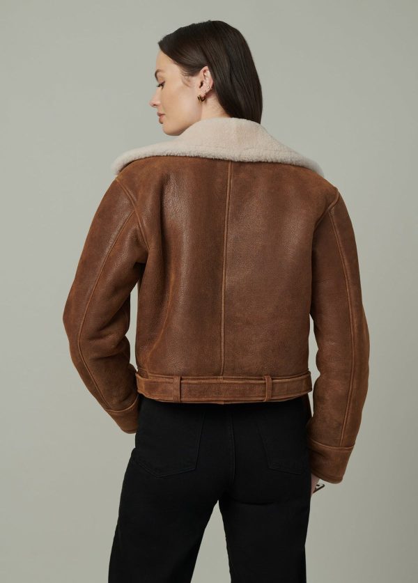 THE REY CROPPED SHEARLING JACKET - Image 3