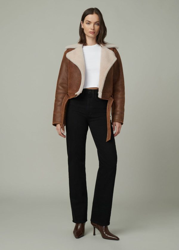 THE REY CROPPED SHEARLING JACKET - Image 5