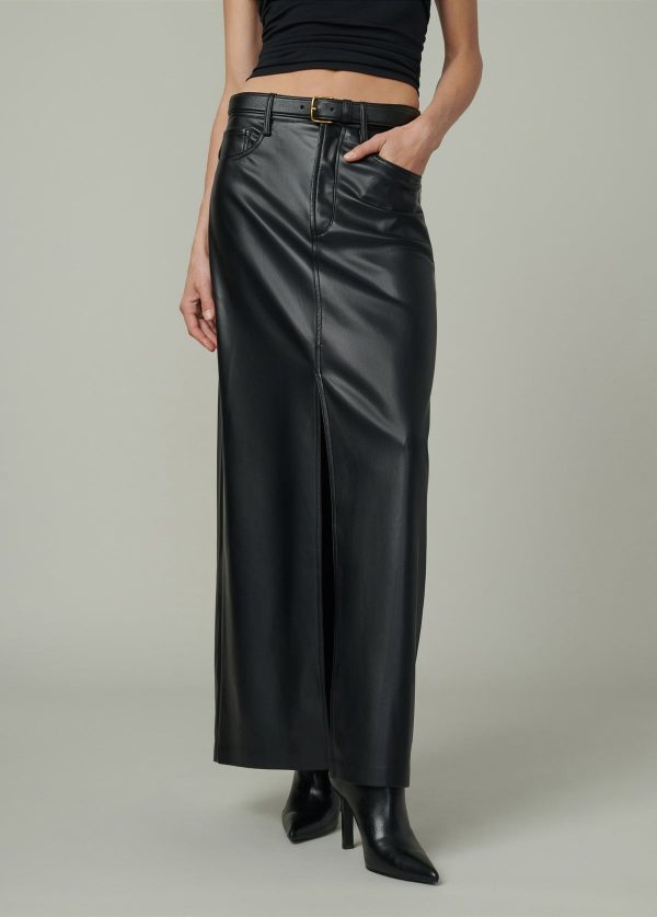 THE MARTINE MAXI SKIRT VEGAN LEATHER - Image 2