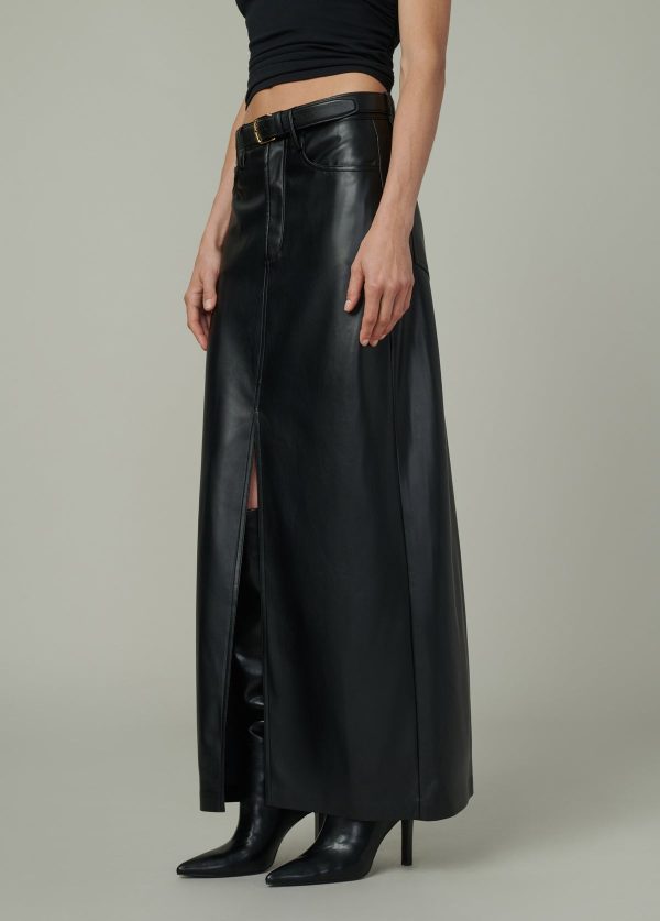THE MARTINE MAXI SKIRT VEGAN LEATHER - Image 3